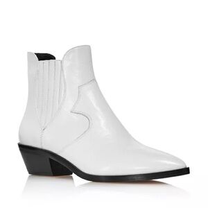Rebecca Minkoff Kaidienne Pointed Toe Leather Low-Heel Booties